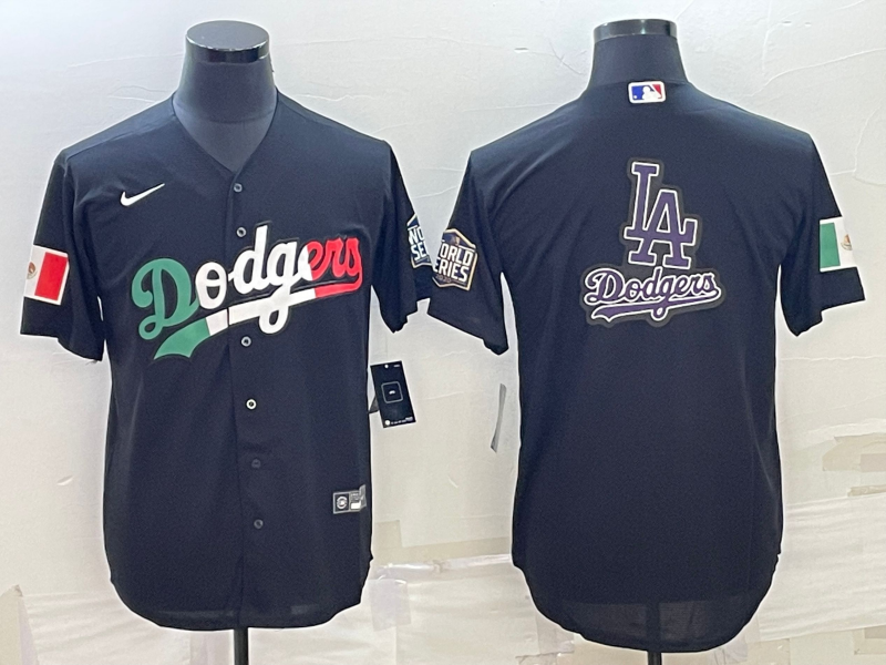 Men's Los Angeles Dodgers Black Baseball Jersey